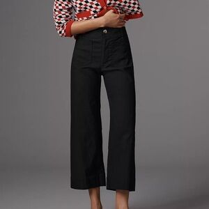 Maeve Colette Cropped Wide Leg Trousers
